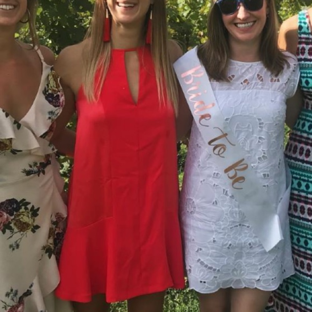 Red Parker dress